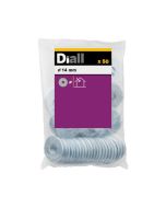 Anilha larga M14 Diall 50 unidades