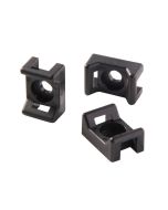 Base de fixação parafuso para abraçadeiras 9 x 140 mm Diall preta 25 unidades
