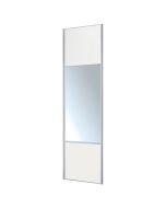 Porta de correr 60cm branco espelho
