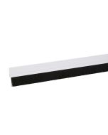 CALAFETAGEM ADESIVA PVC SOB PORTA COM ESCOVA CASTANHO 25 mm x 1 m