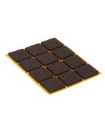 PACK 12 UDS FELTRO QUADRADO ADESIVO 24 X 24 mm