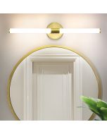 Nettlife luminária de parede com espelh LED dourado 60x12