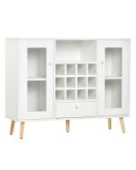 Aparador 100x33x80cm color blanco Homcom, casa - cozinha