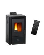 Salamandra a pellets anita 9,4 kw preto sannover