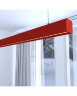 Lámpara lineal techo colgante rojo 1 m - luz cálida 2700k
