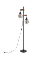 Nettlife candeeiro de mesa E27 preto 152x23