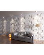 Painel de parede 3d choc em fibra de bambu 625x800mm, 0.50m²/ unid.