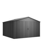 Abrigo de jardim metal 12,46m² pioneer y130 – sistema autoportante robusto