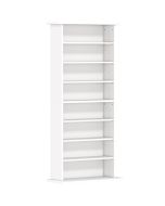 Estante para cd 58x24x126.3 cm color blanco Homcom