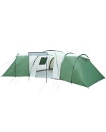 Tenda familiar em cúpula para 12 pessoas impermeável verde