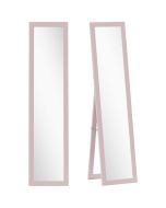 Espelho de pé 37x40x155 cm mdf e vidro color rosa Homcom, casa - decoração