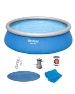 Piscina desmontável autoportante Bestway fast set ø457×122 cm, filtro