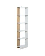 Estante de armazenamento 45cmx21cmx170cm particle board bicolor Homcom