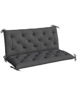 Almofada para banco 120x110x12 cm poliéster, aLGodão Outsunny