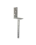 FIXAÇÃO DE ENTERRAR PARA POSTE EM "L" L=80/100/60 Alto: 200 mm