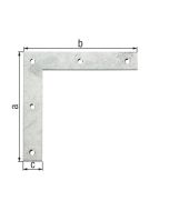 ESQUADRO DE CANTO PLANO 120 x 120 MM