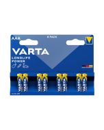 8 PILHAS ALCALINAS AAA VARTA