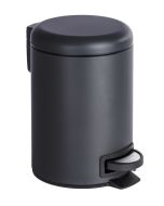Lixeira com pedal 3L Leman preta