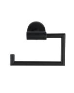 Porta-rolos de aço inoxidável Bosio preto