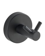 Cabide duplo de aço inoxidável Bosio preto