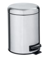 Papeleira com pedal 5L Leman aço inoxidável mate
