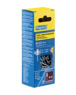 Remaches de aluminio ø3.2x6mm con taladro 50 piezas