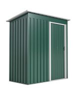 Abrigo de exterior 163x89x182 cm aço e pp color verde Outsunny