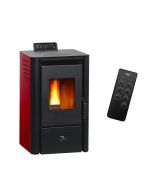Salamandra a pellets anita 9,4 kw bordeaux sannover