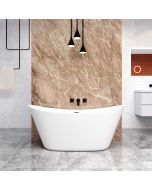 Banheiras de ilha acrílico com ralo-1500x720x650mm-estilo oval-branca