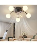 Nettlife ventilador de teto com luz g9 multicolor 57x57