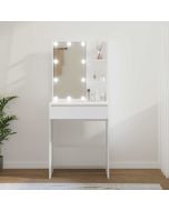 Toucador com LEDs 60x40x140 cm branco