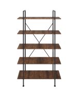 Prateleira industrial, 5 prateleiras 106 x 34,5 x 179,5 cm madeira oscura