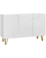 Aparador para sala 120x40x75 cm color blanco Homcom