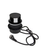 Emuca multiconector vertikal push diâmetro 100mm, 3 fichas tipo schuko, 1