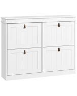 Sapateira 105x24x82,5 cm mdf color blanco Homcom
