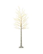 Árvore com luze 21.5x21.5x180 cm pp color blanco Homcom, casa - decoração