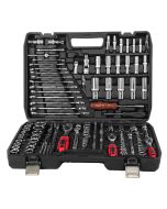 Conjunto ferramentas 216 peças nyana tools mala roquete aço cromo-vanádio