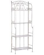 Estante com prateleiras padua 61 cm 156 cm metal branco
