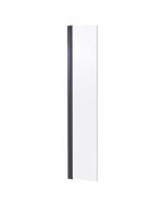 Ondee - deflector de painel de duche  - acabamento preto mate - 40x200cm