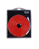 Neon LED flexível 12v, 5 metros 6x12mm 120 LEDs/m. Cor vermelho