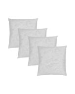 Pack de 4 enchimentos para almofadas 45x45cm fibra oca fusionhome