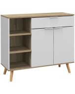 Aparador 95x35x85 cm color blanco Homcom, casa - móveis de armazenamento