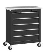 Carrinho de ferramenta 65,5x34,5x76 cm aço Homcom