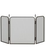 Frente para lareira 96x1,3x56 cm metal Homcom