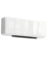 Aquecedor elétrico de parede 54x18,7x12,3 cm abs, pa e vidro color blanco