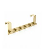 Rei | cabideiro de parede modelo c1032 | 6 ganchos | aço inoxidável dourado