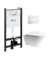 Pack cisterna roca active e botão branco bri + wc orion envolvente kp