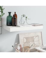 Prateleira de parede suspensa 40x23x3,8 cm mdf branco
