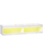 Móvel tv suspenso 140x40x30 cm color blanco Homcom