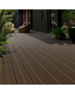 Lâmina compósito Neva castanha 2200x145x21mm Blooma